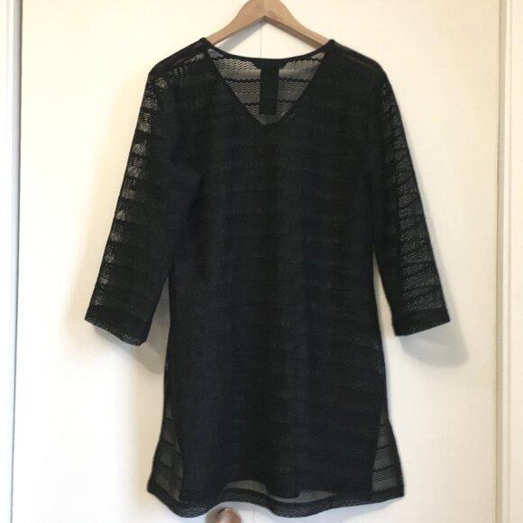 Black Lacy Cover Dress - Picture 2 of 15